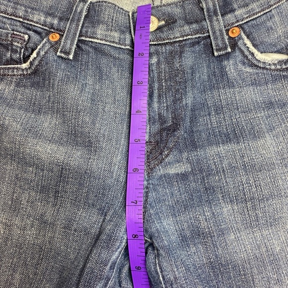 7 for all mankind bootcut blue jeans cut 721919 size 29 - Picture 6 of 11
